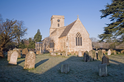 St Mary's Chuch Lower Heyford ready for jazz concert.  